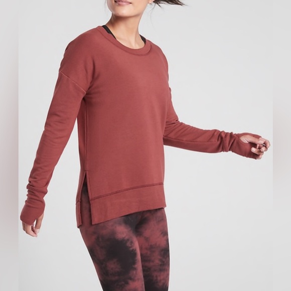 Athleta Tops - Athleta Burgundy Red Sweatshirt
